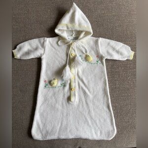 Vintage knit bunting sack